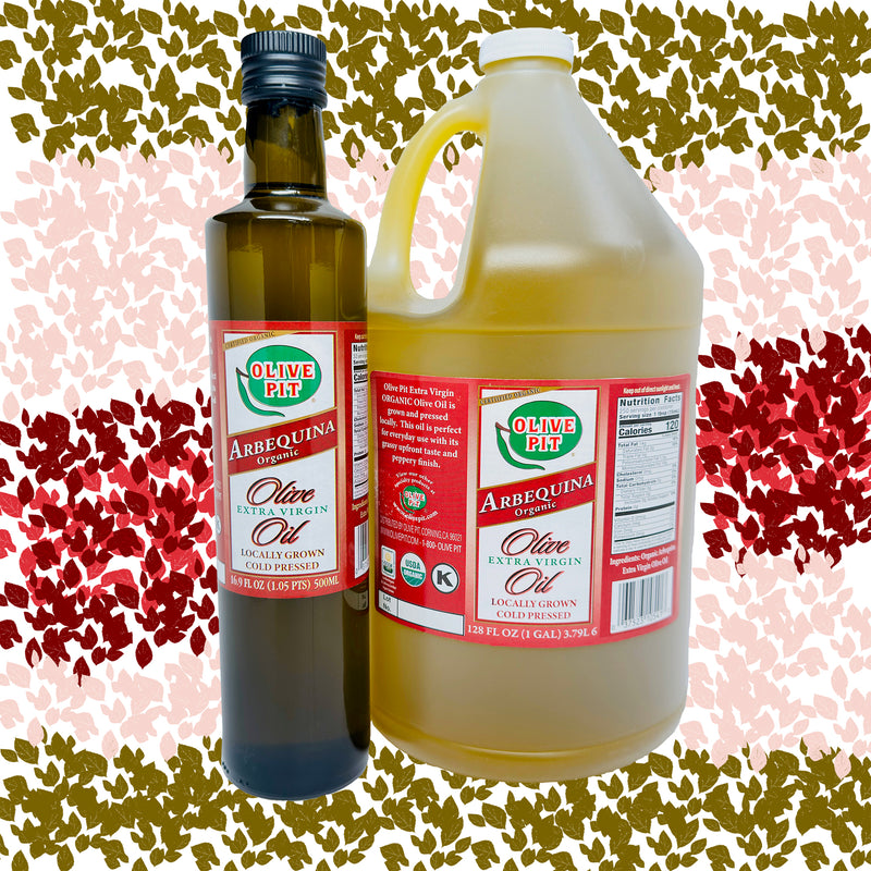 Olive Pit Organic Arbequina - Local 1st Cold Pressed Extra Virgin Olive Oil