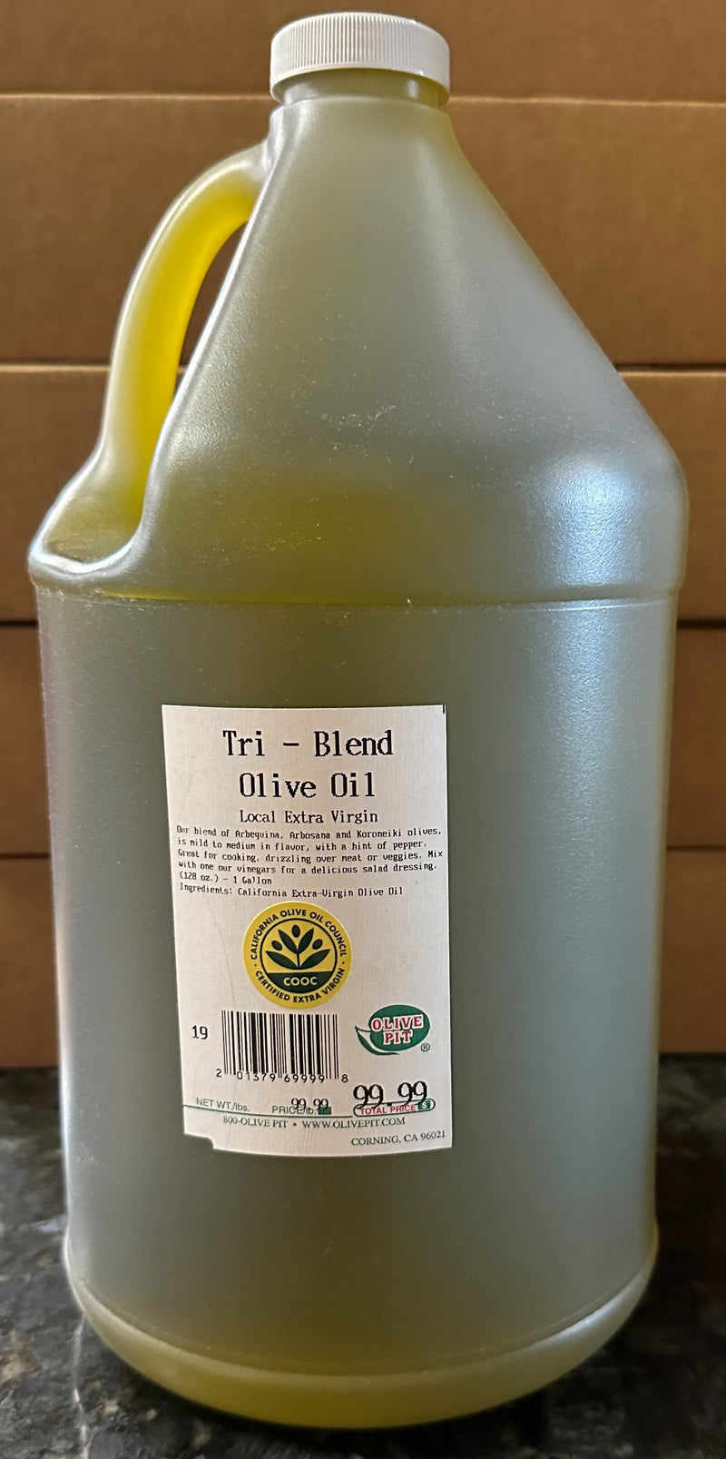Tri - Blend Local Extra Virgin Olive Oil (1-Gallon)