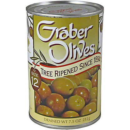 Graber Green Ripe Whole Olives