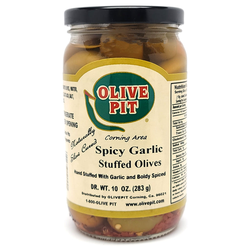 Spicy Garlic Stuffed Olives - Slow Cured