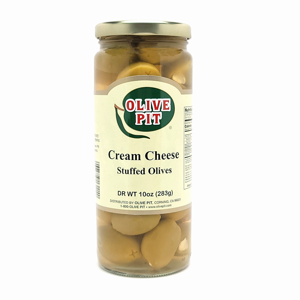 Olive Pit Cream Cheese Stuffed Olives