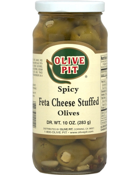 Feta Cheese Stuffed Spicy Olives
