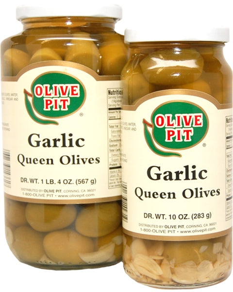 Garlic Whole Olives (Queen - Lg)