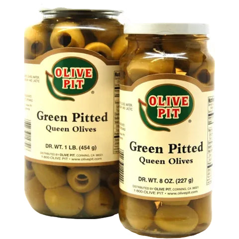 Olive Pit Green Pitted (Queen - Lg)