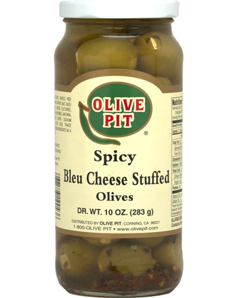 Bleu Cheese Stuffed Spicy Olives – Olive Pit