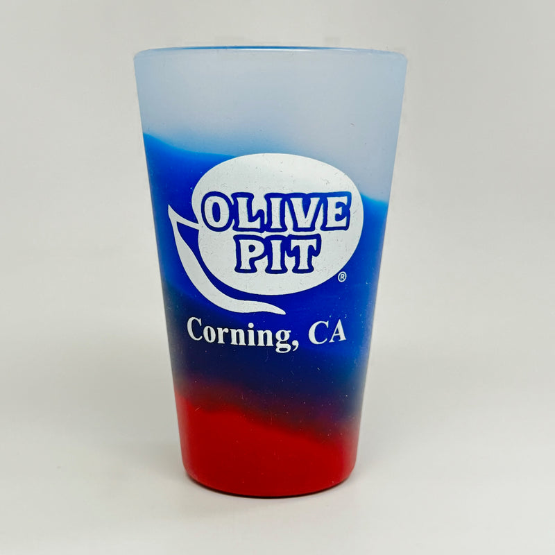 Olive Pit Logo Silipint Pint Glasses
