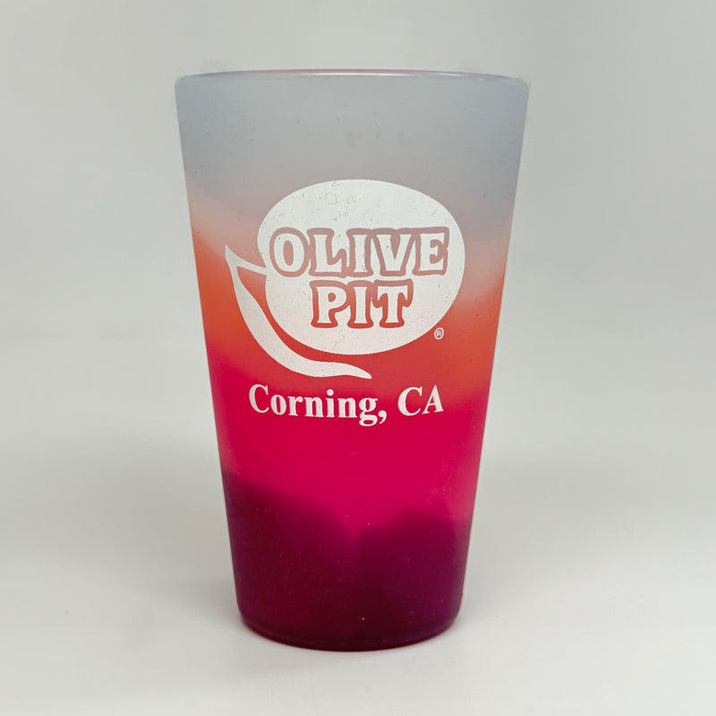 Olive Pit Logo Silipint Pint Glasses