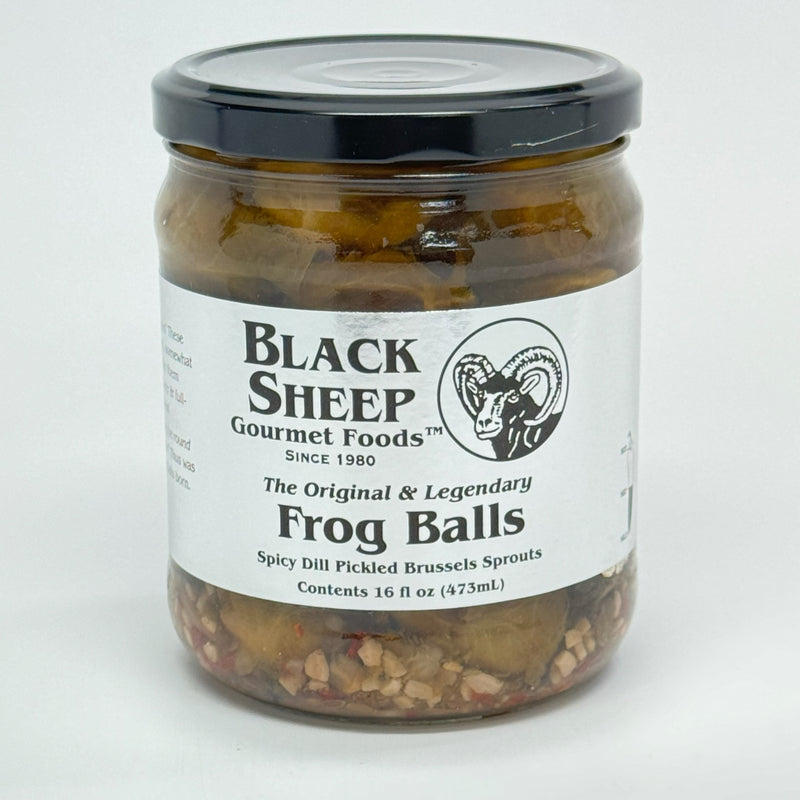 Black Sheep Frog Balls - Spicy Dill Pickled Brussels Sprouts 2