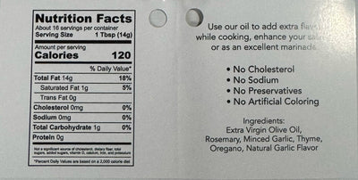 Olive Pit Roasted Garlic Dipping Oil