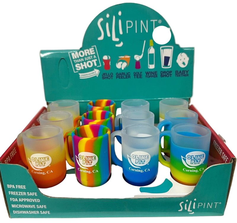 Olive Pit Logo Silipint Shumbler Shot Glass