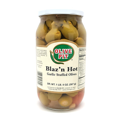 Blaz'n Hot Garlic Stuffed Olives