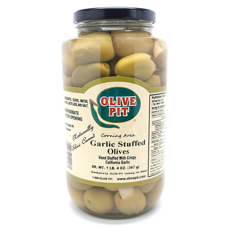 Garlic Stuffed Olives - Slow Cured
