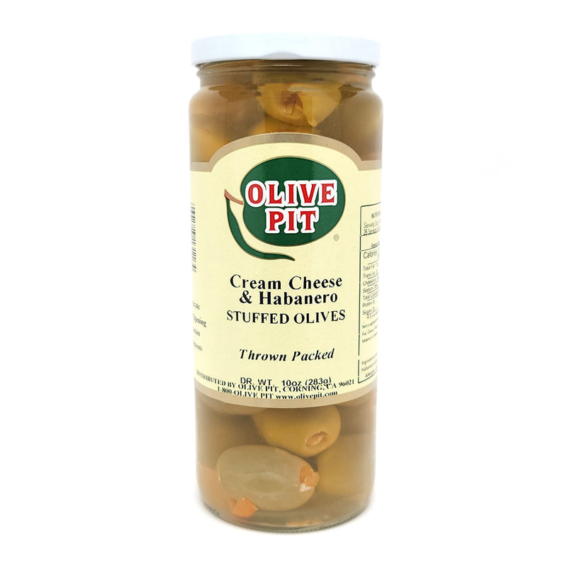 Cream Cheese & Habañero Stuffed Olives