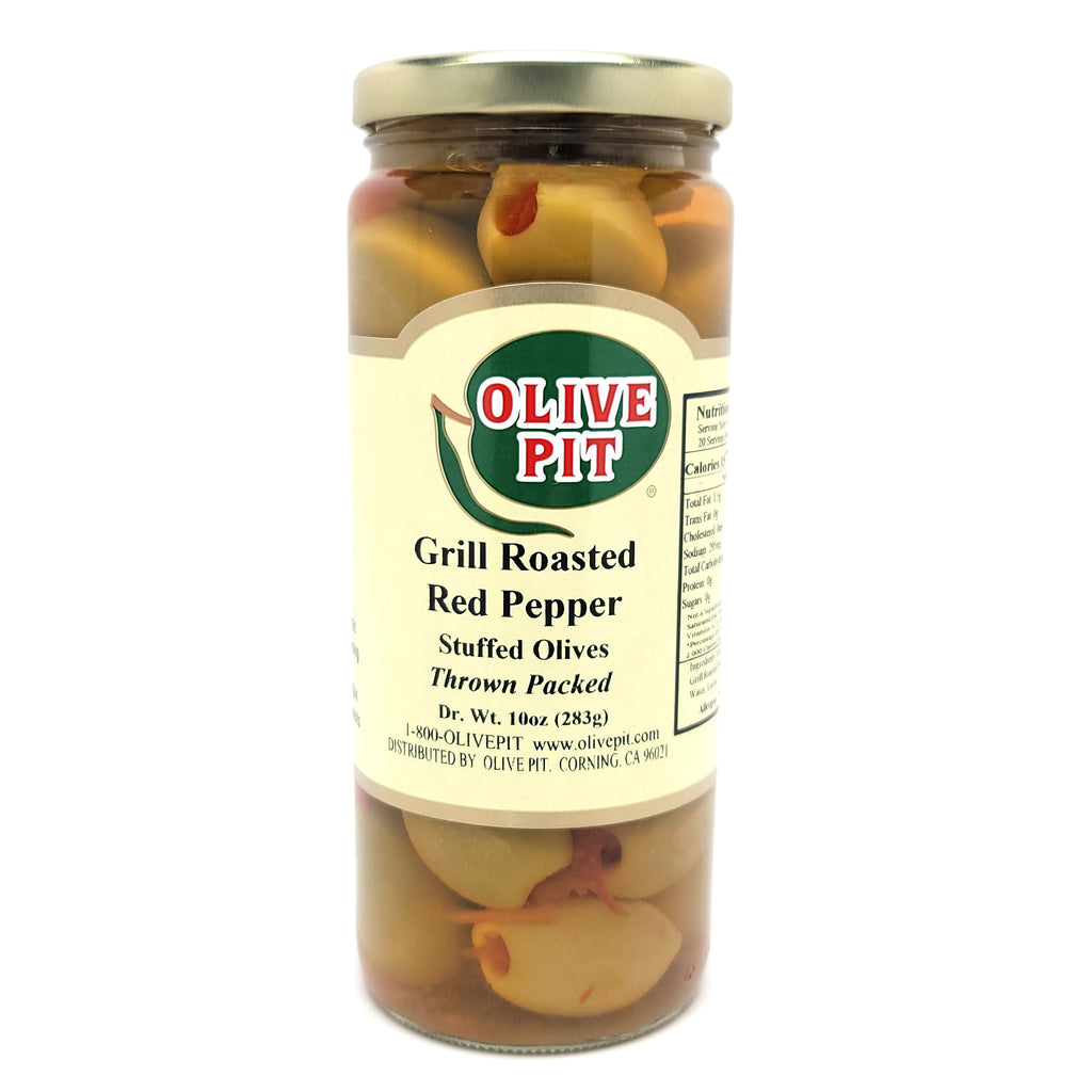 Olive Pit Grill Roasted Red Pepper Stuffed Olives