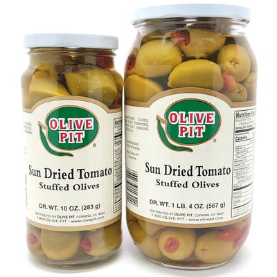 Sun Dried Tomato Stuffed Olives