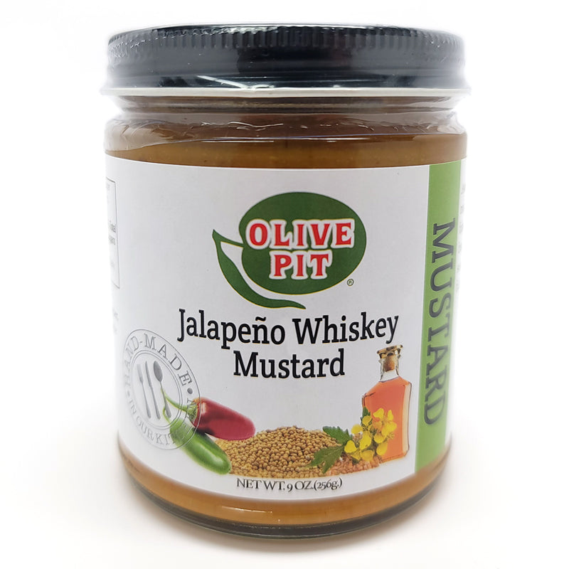 Olive Pit Jalapeño Whiskey Mustard