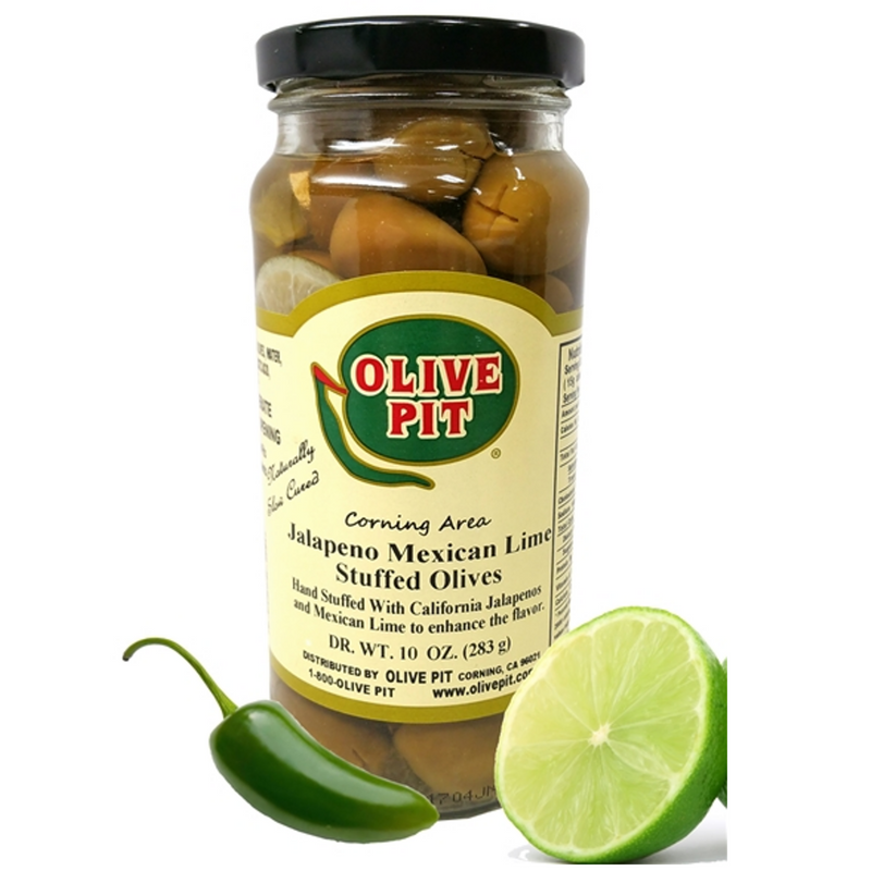 Jalapeño Mexican Lime Stuffed Olives - Slow Cured