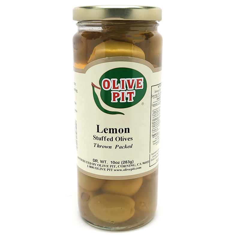 Lemon Peel Stuffed Olives