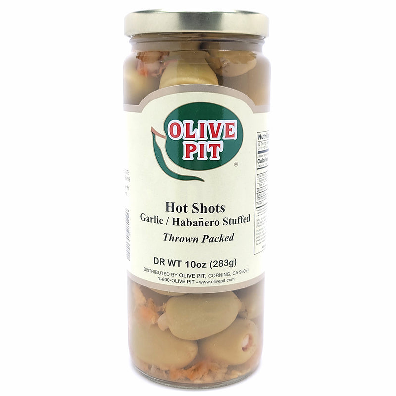 Hot Shots Stuffed Olives - Habanero & Garlic