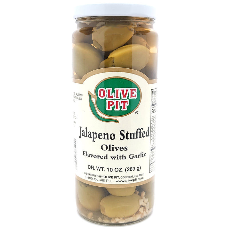 Jalapeño Stuffed Olives Flavored with Garlic