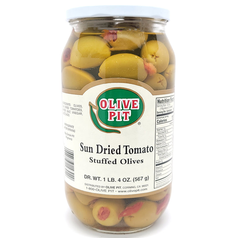 Sun Dried Tomato Stuffed Olives
