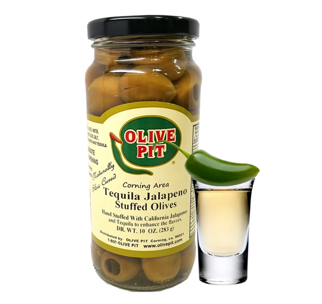 Olive Pit Tequila JalapeÃƒ±o Stuffed Olives - Slow Cured
