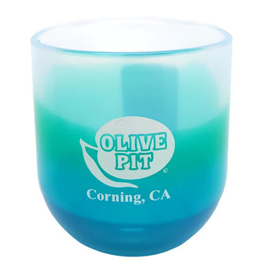 Olive Pit Logo Silipint Wine Glasses