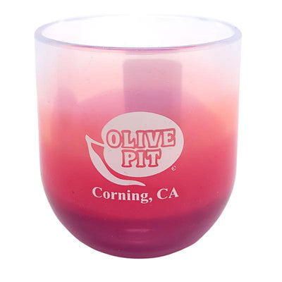 Olive Pit Logo Silipint Wine Glasses