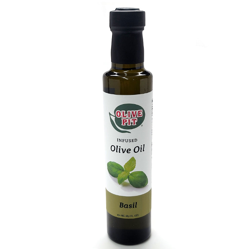 Olive Pit Basil Flavored Olive Oil