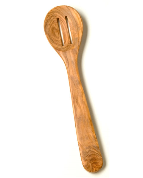 Olivewood Slotted Mixing Spoon 9"  