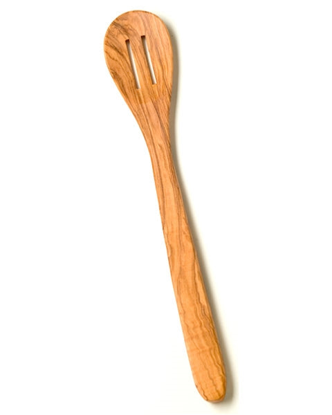 Olivewood Slotted Mixing Spoon 12"  